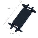 Suporte de telefone em silicone para bicicleta com encaixe Garmin Para telefones de 4–7,5 polegadas 12,8 x 6,7 cm Preto Para suportes 5