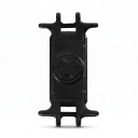 Ensemble de 2 supports en silicone pour téléphone de vélo avec fixation Garmin Pour téléphones de 4 à 7,5 pouces 12,8 x 6,7 cm Noir Pour fixation 2