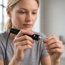 Tetovací jehly cartridge 0801RL Round Liner 1 hrot 20 ks Jednorázové sterilní S membránou Nerezová ocel 304 Černé Na linky a kontury 6