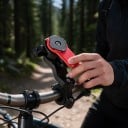 Držák telefonu na kolo a motorku s tlumičem vibrací a rychloupínacím zámkem Otočný 360° Plast ABS Na řídítka 4