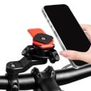 Držák telefonu na kolo a motorku s tlumičem vibrací a rychloupínacím zámkem Otočný 360° Plast ABS Na řídítka 5