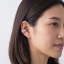 Záušnice bez propichování 1 ks Manžeta na ucho s lístky z markýzových zirkonů Ear cuff na chrupavku pro ženy 2