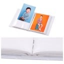 Fotoalbum na 100 fotografií 16,5 x 12,5 x 5 cm Priehľadné PVC obaly Biely obal s motívom Happy Family Rodinné album na fotky bábätka 2