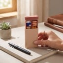 Cestovní dávkovač léků se 6 přihrádkami Výsuvná krabička na tablety 9,5 x 6 cm Plast PP Kapesní organizér na vitamíny 7