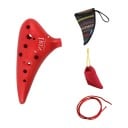 IRIN Ocarina 12 Holes 16 x 14.5 x 7.5 cm Made of Durable ABS Plastic With Case and Neck Strap Musical Instrument for Children 1