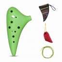 IRIN Ocarina 12 Holes 16 x 14.5 x 7.5 cm Made of Durable ABS Plastic With Case and Neck Strap Musical Instrument for Children 2