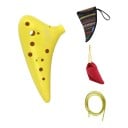 IRIN Ocarina 12 Holes 16 x 14.5 x 7.5 cm Made of Durable ABS Plastic With Case and Neck Strap Musical Instrument for Children 3
