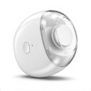 Lime à ongles électrique 2 en 1 pour enfants et adultes avec lumière LED et 3 vitesses 7,1 x 5,6 cm Chargement USB-C Blanc Manucure silencieuse 5