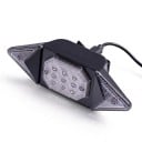 Zadní LED světlo na kolo se směrovkami a bezdrátovým ovladačem 12,3 x 4 cm USB dobíjení 5 režimů Plast ABS Na sedlovku 7