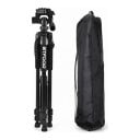 Camera and Mobile Tripod 53 to 140 cm Aluminium 360° Panoramic Head with Handle Quick Release Plate Black for Photography and Vlogging 4
