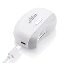 Elektrický zastřihovač nehtů 3v1 pro miminka i dospělé 2 rychlosti LED světlo a dětská pojistka 8,5 x 6,8 x 3 cm USB-C Bílý Manikúra 4