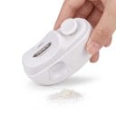 Elektrický zastřihovač nehtů 3v1 pro miminka i dospělé 2 rychlosti LED světlo a dětská pojistka 8,5 x 6,8 x 3 cm USB-C Bílý Manikúra 9