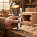 Fréza na drážky 10 x 40 mm Rovná trojbřitá TCT Stopka 12,7 mm 1/2 palce Tvrdokov Horní frézka i CNC Stříbrná Dřevo a silné desky 3