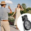 Filtro CPL polarizzatore per mobile 52 mm con clip Anello rotante 360° Riduzione dei riflessi Alluminio e vetro ottico Nero Per iPhone e Android 2