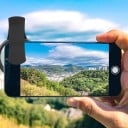 Filtro CPL polarizzatore per mobile 52 mm con clip Anello rotante 360° Riduzione dei riflessi Alluminio e vetro ottico Nero Per iPhone e Android 4