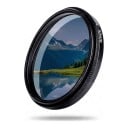 Filtro CPL polarizzatore per mobile 52 mm con clip Anello rotante 360° Riduzione dei riflessi Alluminio e vetro ottico Nero Per iPhone e Android 5