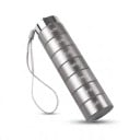 Distributeur de médicaments empilable pour 7 jours Boîtier en aluminium à vis pour comprimés 14,2 cm Avec attache Pour les voyages 1