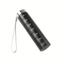 Distributeur de médicaments empilable pour 7 jours Boîtier en aluminium à vis pour comprimés 14,2 cm Avec attache Pour les voyages 2