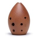 Keramický xun 8 otvorov Ladenie G 11 x 7 cm Z pálené hliny Hnedý Čínska hlinená flauta Hudobný nástroj pre začiatočníkov aj relaxáciu 4