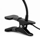 LED skrivebordslampe med klemme Fleksibelt gåsehaler 3 lysfarver 10 lysniveauer USB-strøm 5 W Lysliste 26,7 cm Sort Til læsning og arbejde 3