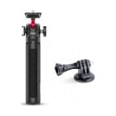Ulanzi MT-16 Mini Tripod and Selfie Stick with GoPro Adapter 22 to 44 cm 360° Ball Head Aluminium Load Capacity 1.5 kg Black For Action Cameras 1