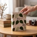 Fotoalbum na 100 fotografií 16,5 x 12,5 x 5 cm Priehľadné PVC obaly Tmavý obal s ľadovým medveďom a dievčatkom Zimný motív Album na fotky 5