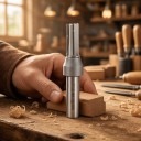 Fraise droite TCT 12 x 26 mm à trois dents pour rainurage, tige de 12,7 mm, 1/2 pouce, carbure, défonceuse et CNC, argenté, bois et panneaux 2