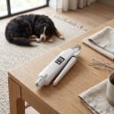 Electric Nail Clipper and Grinder 2-in-1 with LED Light and Battery Indicator 17.3 cm Stainless Steel Clipper White for Dogs and Cats 2