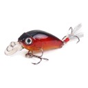 Wobler crankbait 4,5 cm 3,5 g med 3D ögon och två trekrokar Hårt plastkropp med sked För abborre, öring och id 14