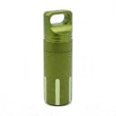 Capsule en aluminium pour médicaments Étui étanche pour comprimés 9,7 x 3 cm Bouchon à vis avec œillet pour clés Boîte EDC de poche 5