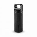 Capsule en aluminium pour médicaments Étui étanche pour comprimés 9,7 x 3 cm Bouchon à vis avec œillet pour clés Boîte EDC de poche 10