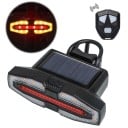 Aurinkoinen takana LED-valo pyörään suuntavilkuilla ja langattomalla kaukosäätimellä 9,6 x 6 x 3,3 cm USB-C-lataus IPX5 Muovi Musta Satulatolppaan 5