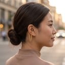 Záušnice bez propichovania 1 ks Ear cuff s dvojitým reťazcom Dvojitá manžeta s tepaným povrchom Kov Zlatá farba na chrupavku pre ženy 3