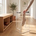 Enfileur de bas de compression et de chaussettes avec cadre en acier 35 x 22 x 17 cm Poignées en mousse Sans se pencher Pour les seniors et après 6