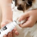 Electric Nail Grinder for Dogs and Cats 3 Speeds and LCD Display 13 cm Corundum Grinding Wheel Quiet Operation White For Nail Care 3