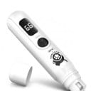 Electric Nail Grinder for Dogs and Cats 3 Speeds and LCD Display 13 cm Corundum Grinding Wheel Quiet Operation White For Nail Care 4