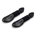 Kunststoff-Schuhspanner mit flexiblem gewellten Mittelteil 1 Paar 2 Stück Damen EU 35–39 Länge 24,5 cm Schwarz Schuhformer gegen Faltenbildung 3