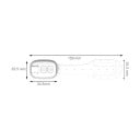 Ultra-thin Rechargeable LED Book Light with Clip 2-in-1 7 LEDs 3 Light Temperatures 5 Brightness Levels 200 mAh USB-C 15.9 cm White For Night Reading 8