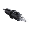 Tetovací jehly cartridge 1207RL Round Liner 7 hrotů 20 ks Jednorázové sterilní S membránou Nerezová ocel 304 Černé Na linky a kontury 3