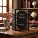 Elegantné fotoalbum na 100 fotografií 10 x 15 cm Čierny obal so zlatými ornamentmi a korunkou Album na fotky pre rodinu aj svadbu 4