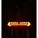 Zadní LED světlo na kolo se směrovkami a projekcí WEST BIKING Bezdrátový ovladač 12,6 x 3,3 cm 1200 mAh USB-C IPX5 Černé Na sedlovku 4