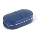 Coupe-pilules avec étui Boîte à médicaments avec lame en acier inoxydable 304 Distributeur ovale pour couper les pilules Pour les voyages 2