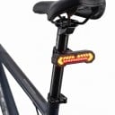 Zadní LED světlo na kolo se směrovkami a projekcí WEST BIKING Bezdrátový ovladač 12,6 x 3,3 cm 1200 mAh USB-C IPX5 Černé Na sedlovku 6