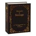 Elegantné fotoalbum na 100 fotografií 10 x 15 cm Čierny obal so zlatými ornamentmi a korunkou Album na fotky pre rodinu aj svadbu 1