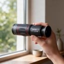 Teleobjetivo para móvil 18x con trípode Monocular 18x25 con enfoque manual Clip universal y soporte para teléfono Negro para iOS y Android 8