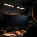 Επιτραπέζια LED λάμπα με δύο πάνελ 61 εκ. σε λαιμό χήνας 62 εκ. Σφιγκτήρας για το τραπέζι 3 θερμοκρασίες φωτός 10 βαθμούς φωτεινότητας Τροφοδοσία USB 4