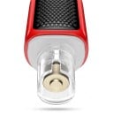 Electric Nail Grinder with 2 Replacement Heads 7 Speeds LED Light 17.5 cm 3 Attachments USB-C Charging Red for Dogs and Cats 5