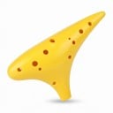 Ocarina de plástico 12 buracos Afinação Alto C 17 x 10,1 x 5,5 cm De resina plástica Leve Instrumento musical para crianças e iniciantes 2
