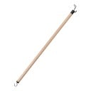 Barre d'habillage 72,5 cm avec crochets noirs Outil en bois pour enfiler et retirer des chaussettes Crochets à vis pour fermetures éclair Pour seniors 1