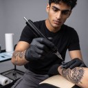 Tetovací jehly cartridge 1015RM Round Magnum 15 hrotů 20 ks Jednorázové sterilní S membránou Nerezová ocel 304 Černé Na stínování 5
